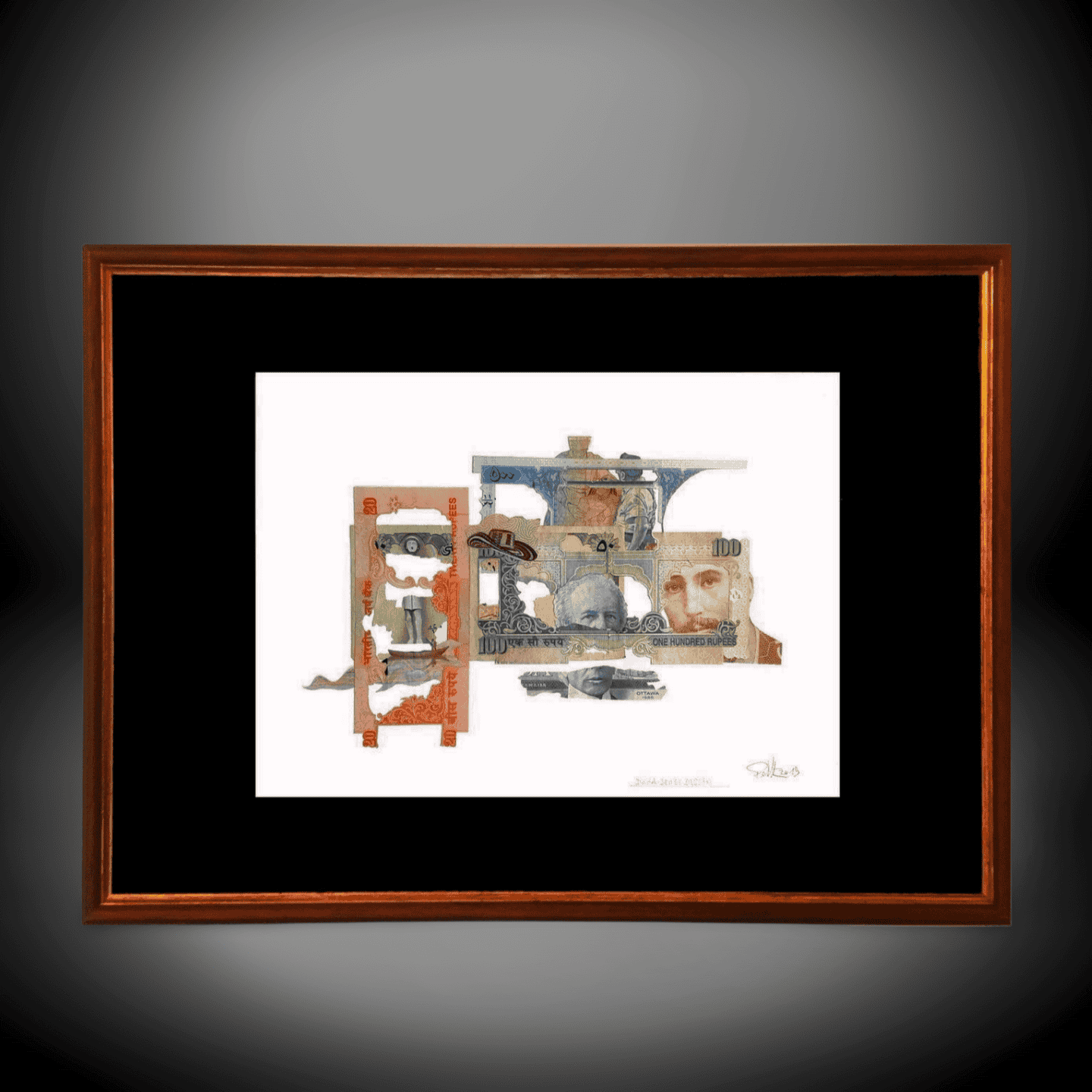 Vintage Industrial Machine Cross-section Art