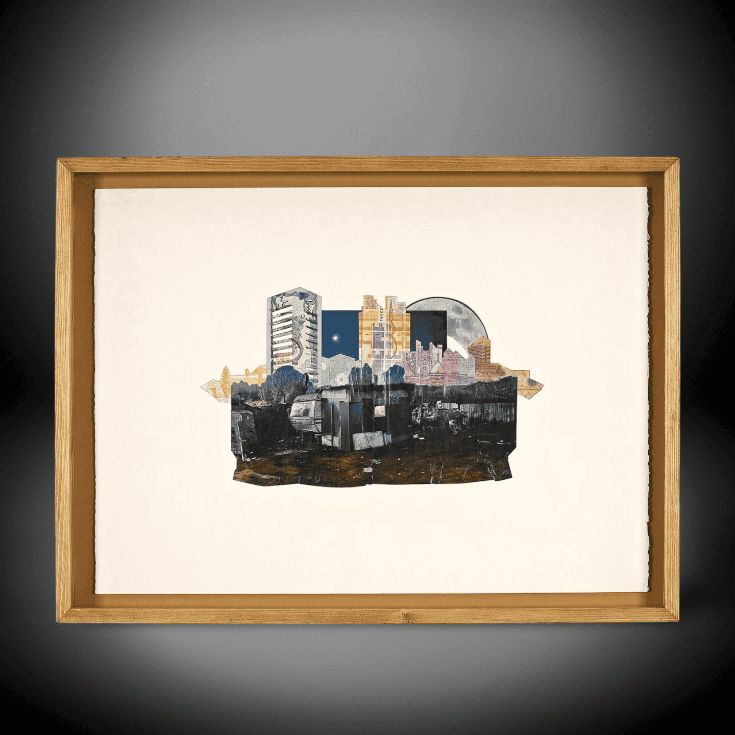 Modern Cityscape Framed Artwork