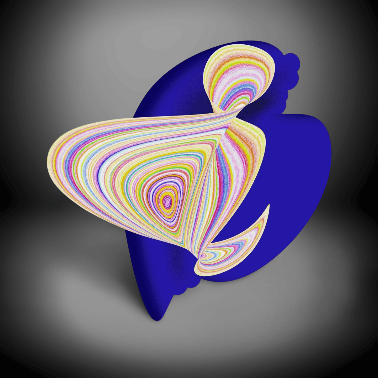 Abstract Spiral Art Sculpture