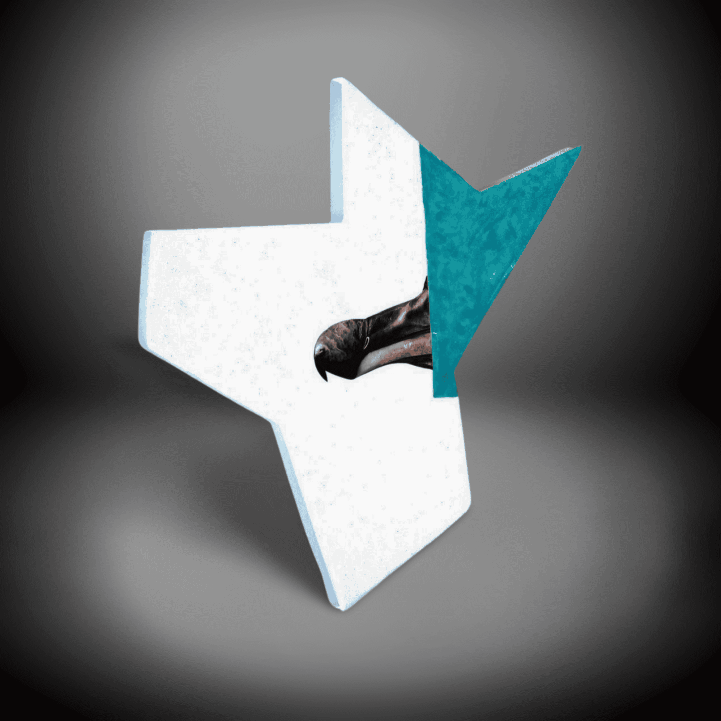 Modern Abstract Star Sculpture