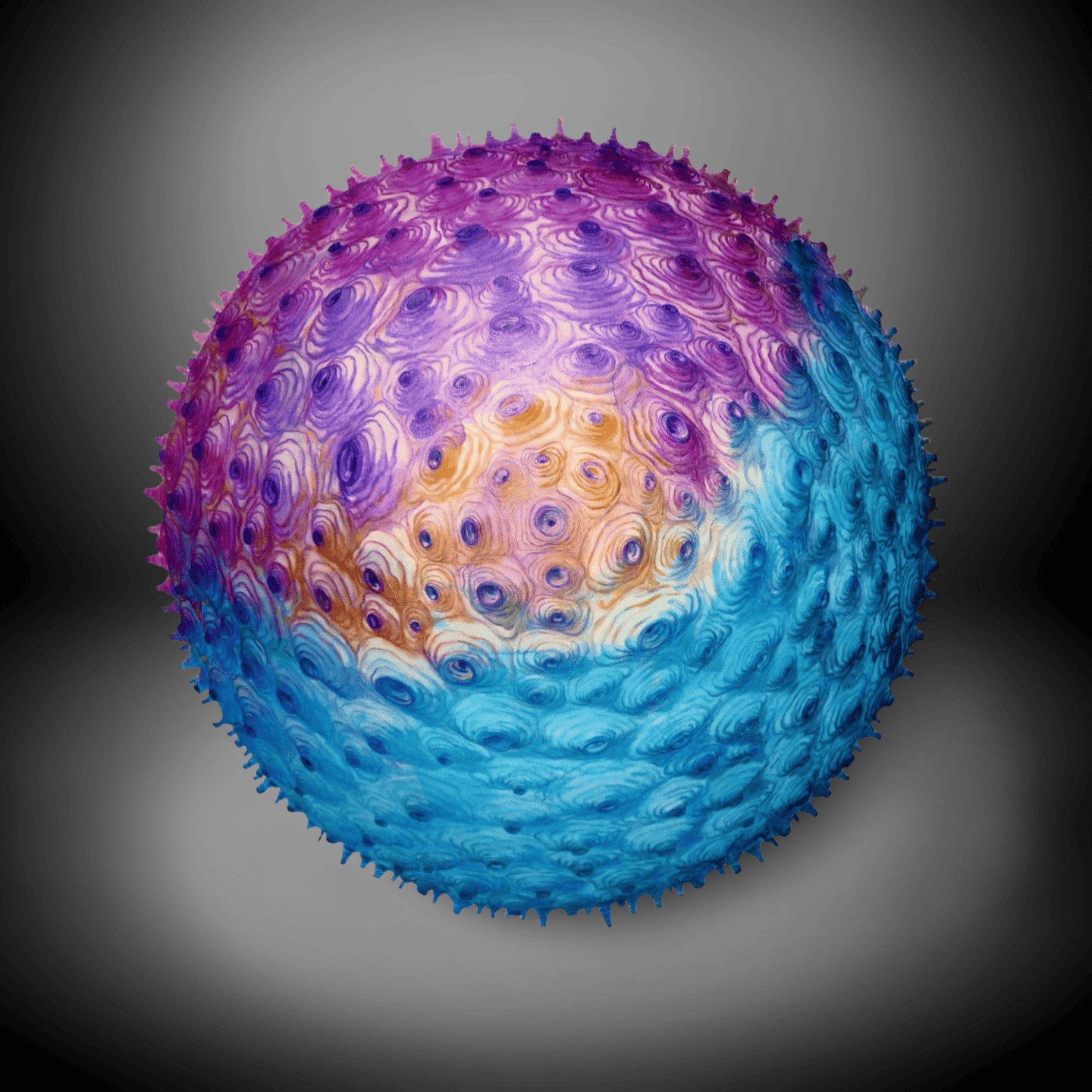Colorful Textured Decorative Ball