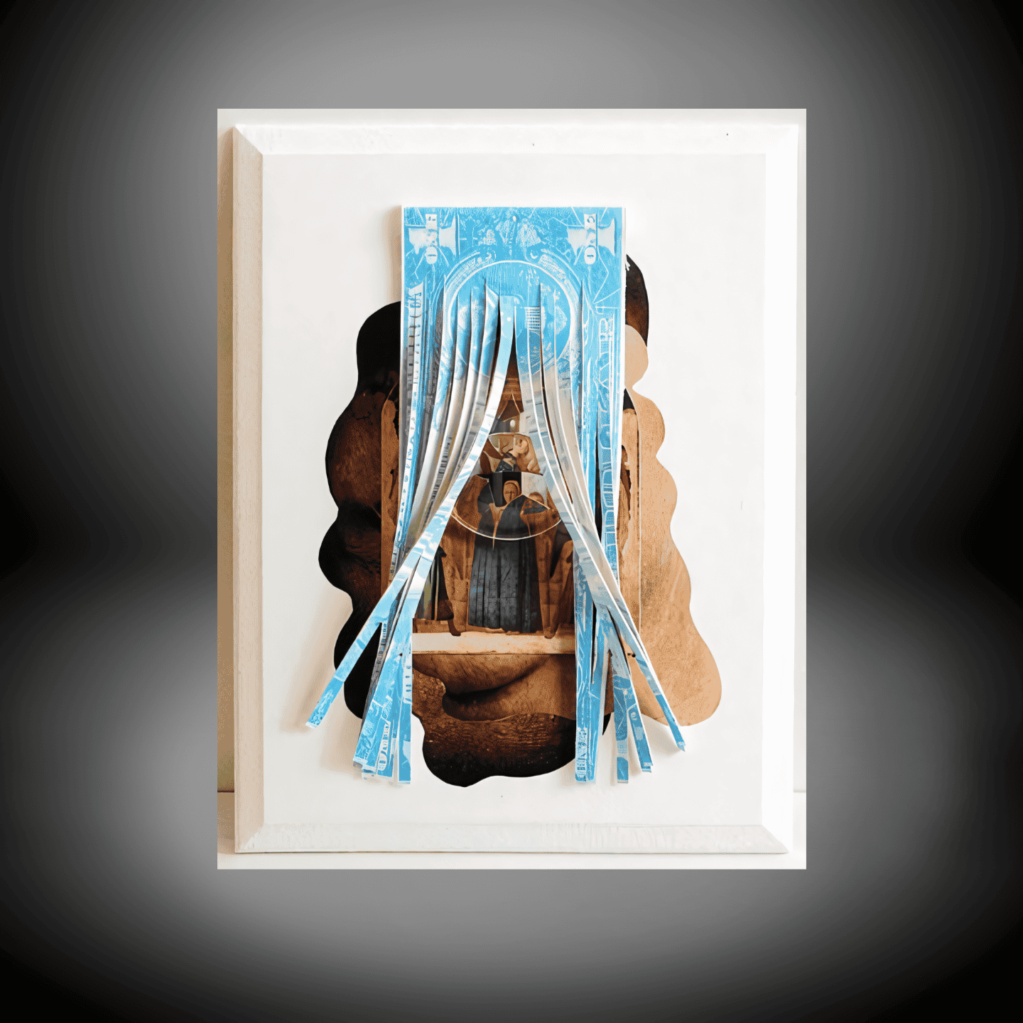 Handcrafted Religious Shadow Box