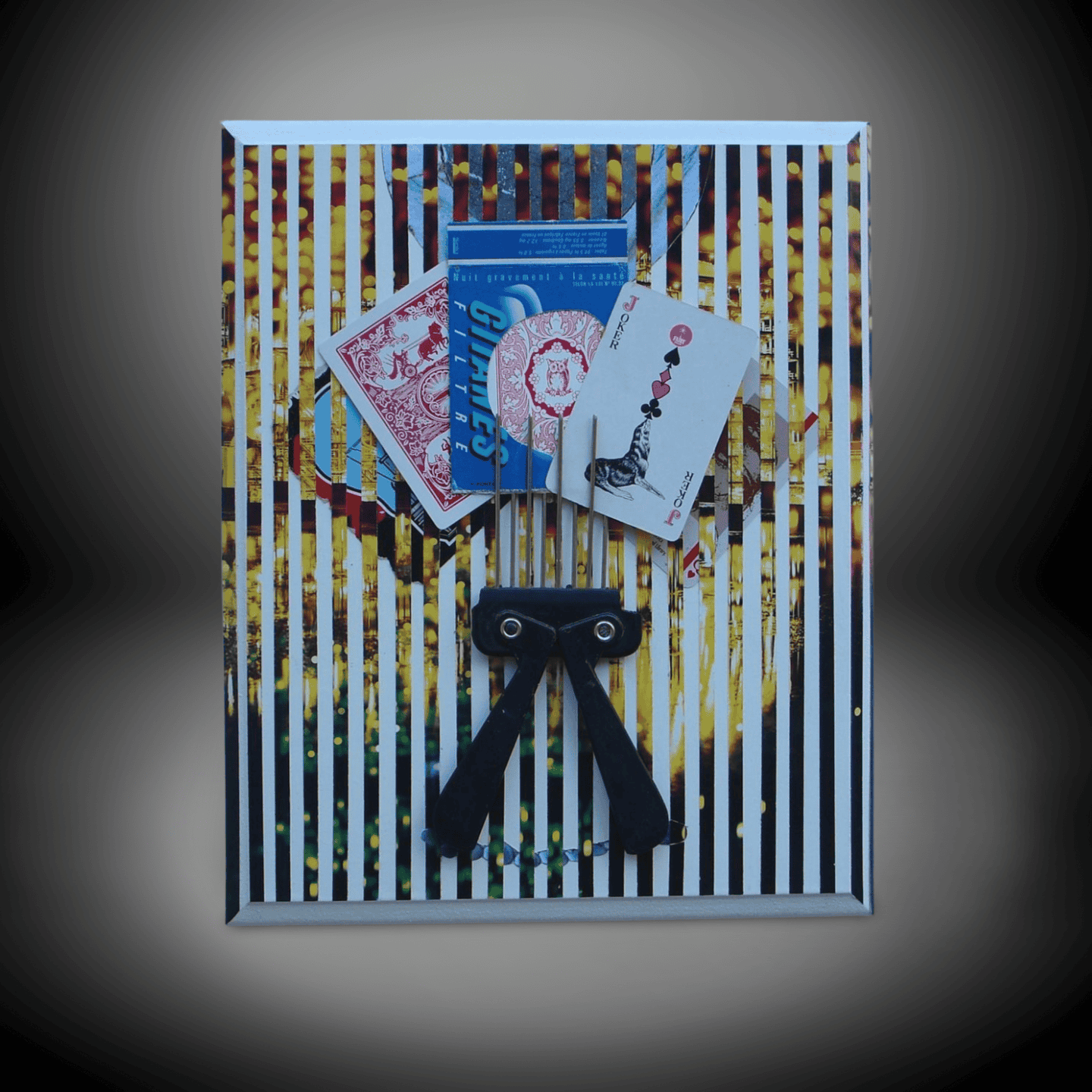 Modern Playing Cards Art Collage