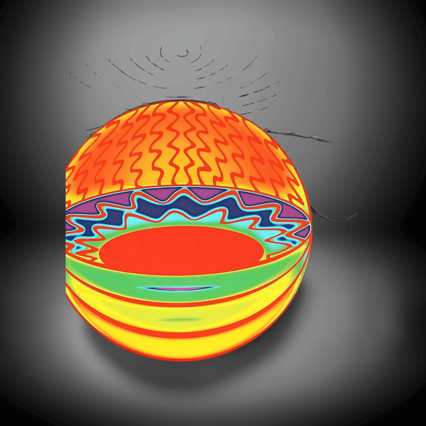 Vibrant Decorative Sphere