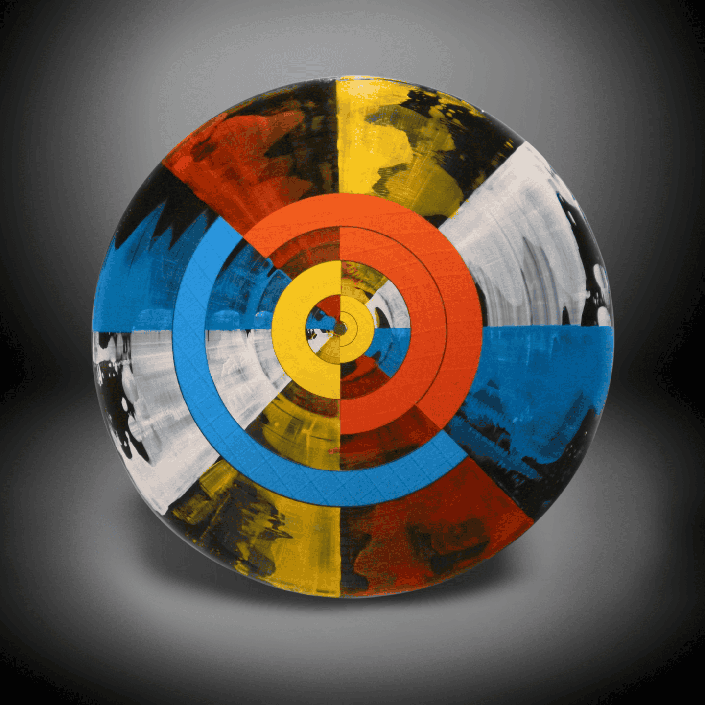 Abstract Color Target Art Piece