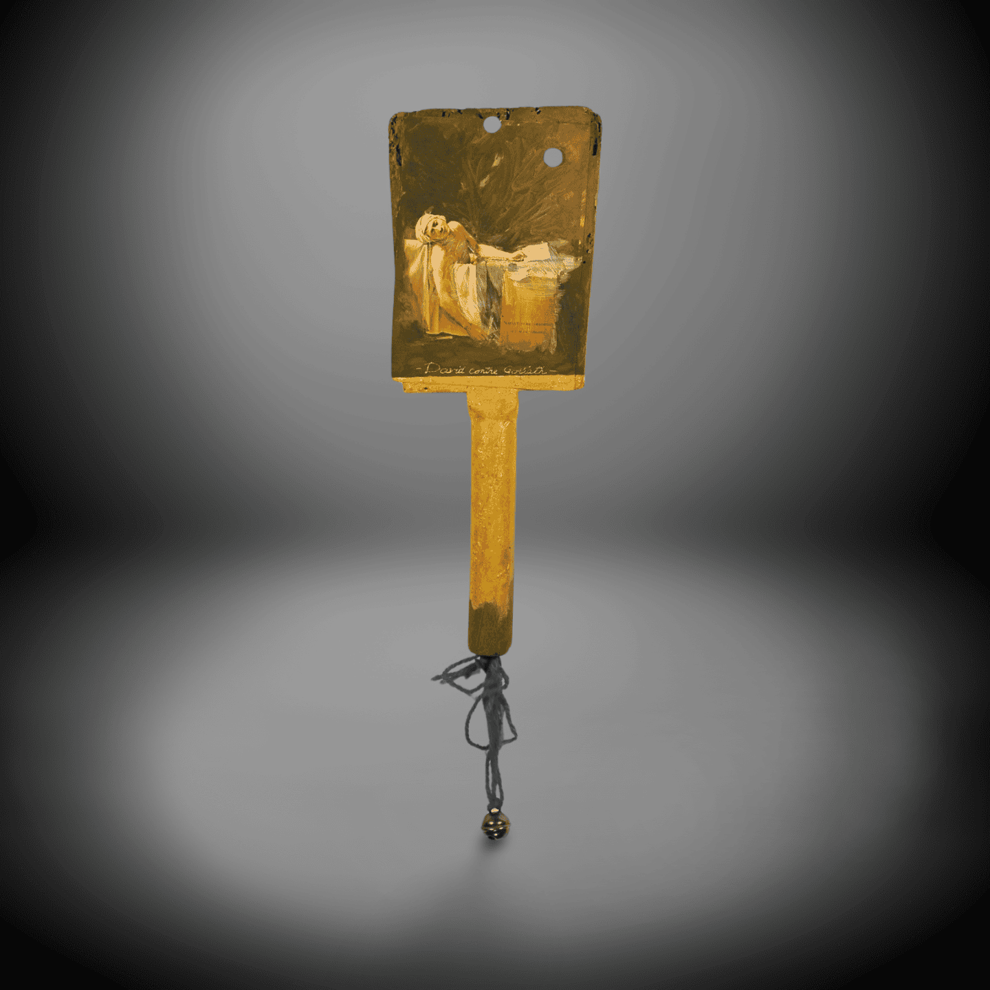 Vintage Painted Wooden Spatula