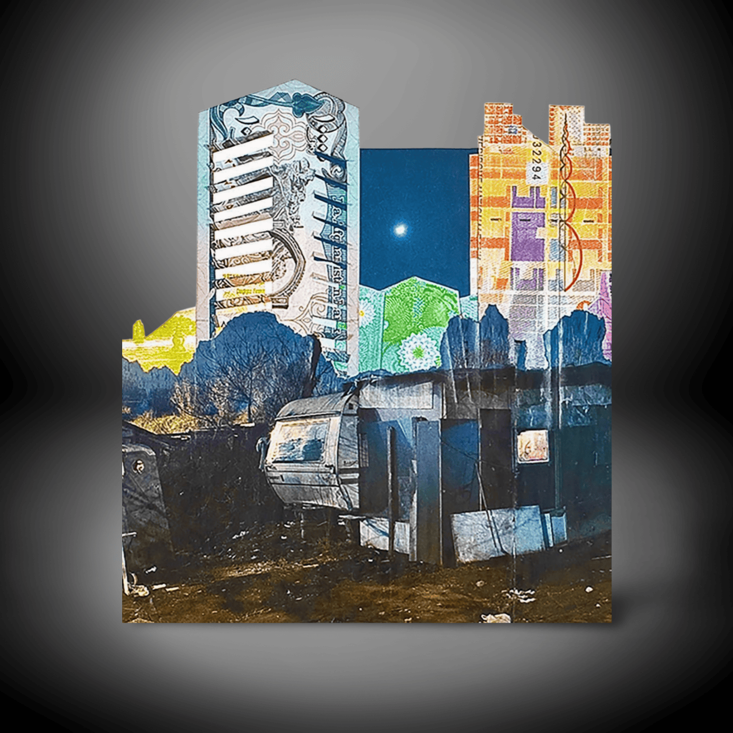 Modern Urban Collage Wall Art