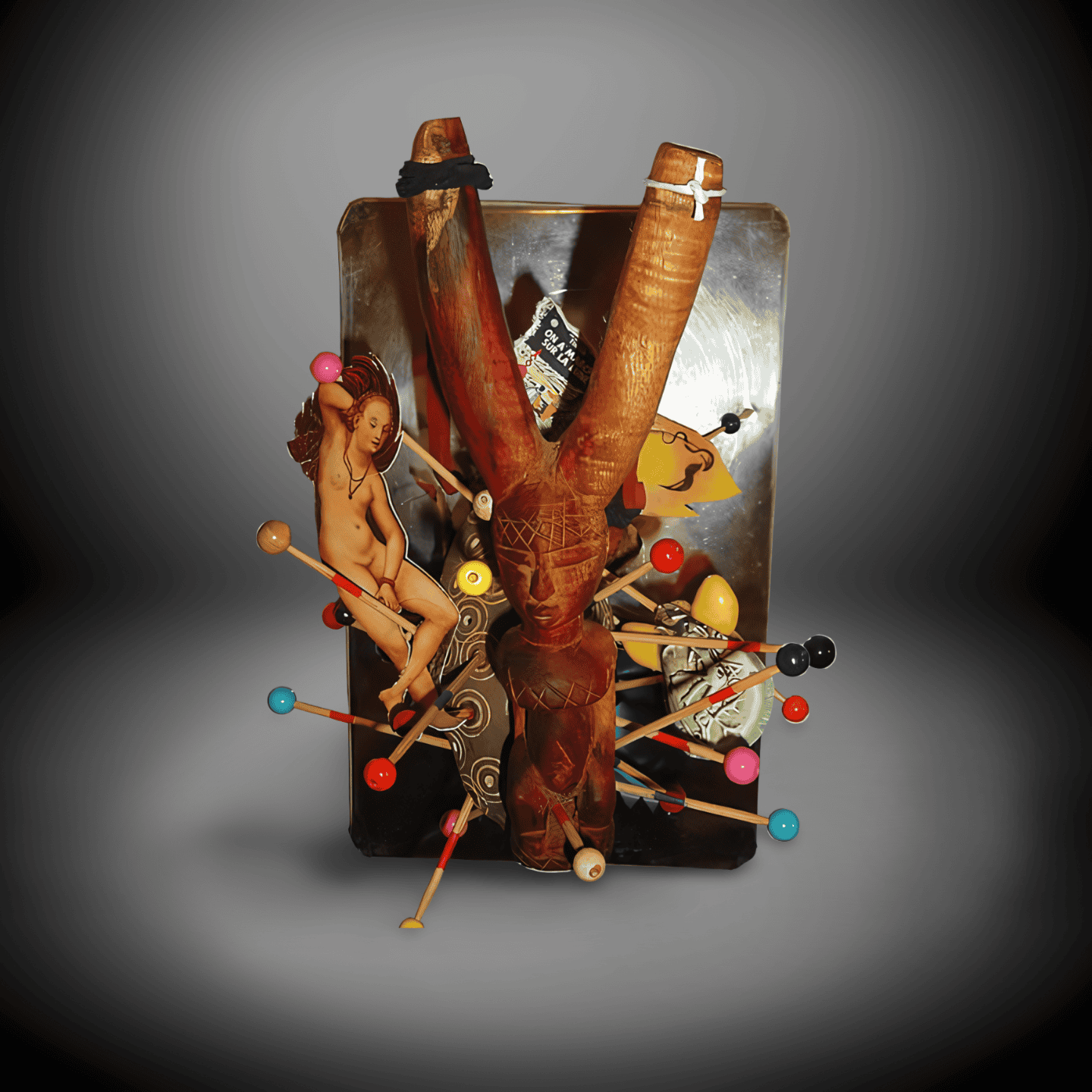 Surreal Mixed Media Art Sculpture