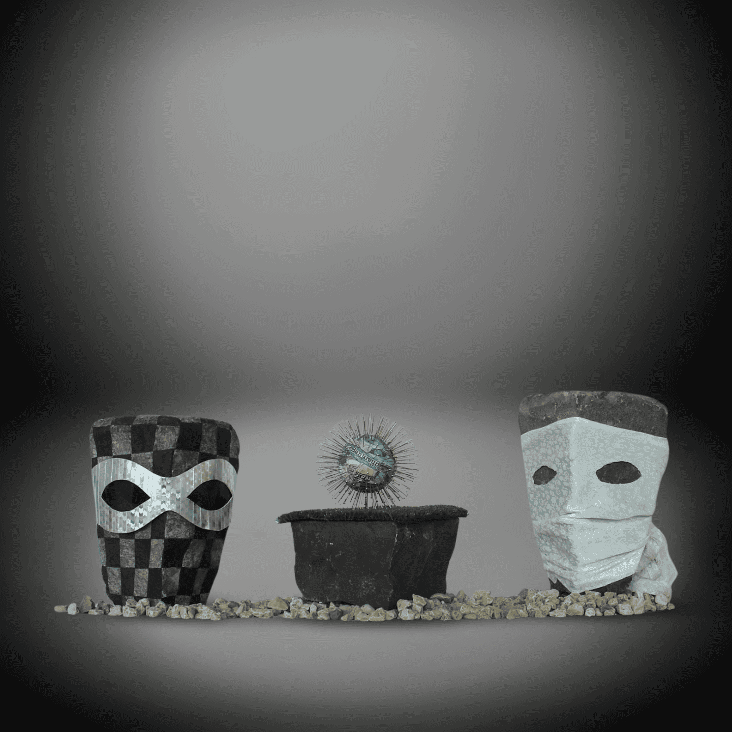 Unique Masked Plant Pot