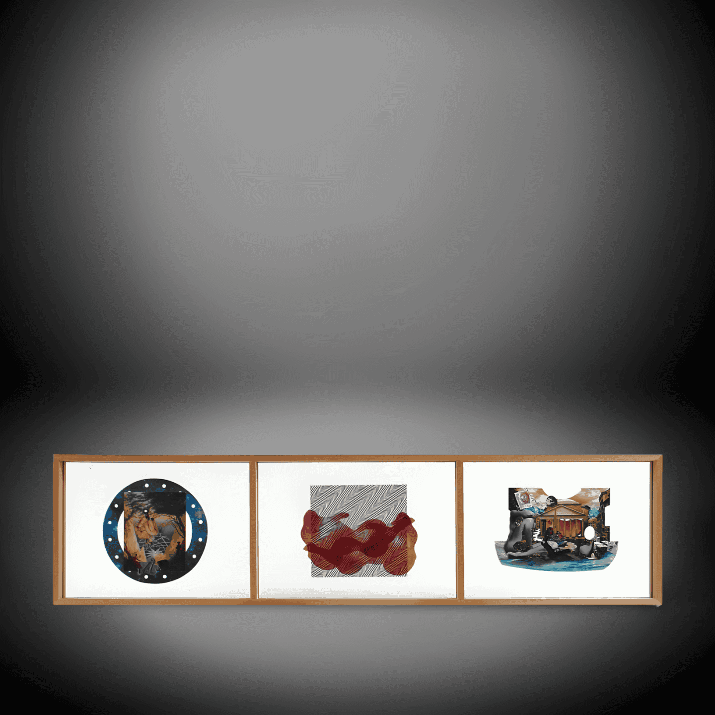 Modern Abstract Art Triptych