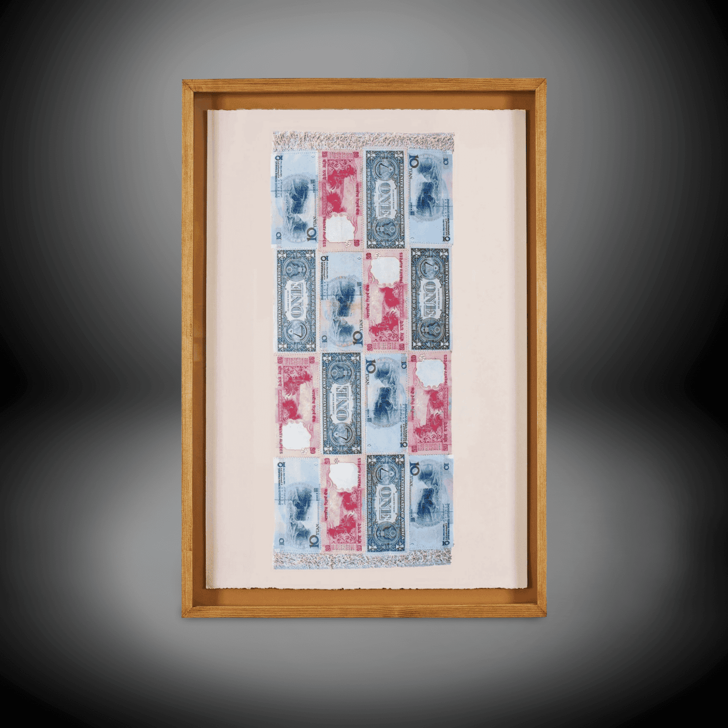 Framed Vintage Banknotes Print