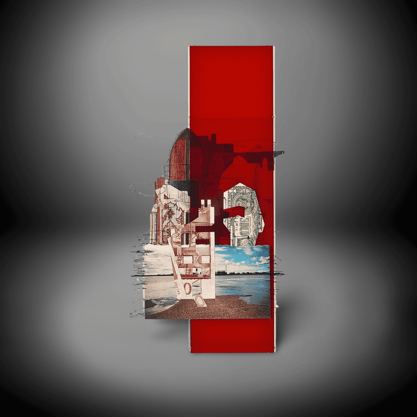 Abstract Architectural Art Panel