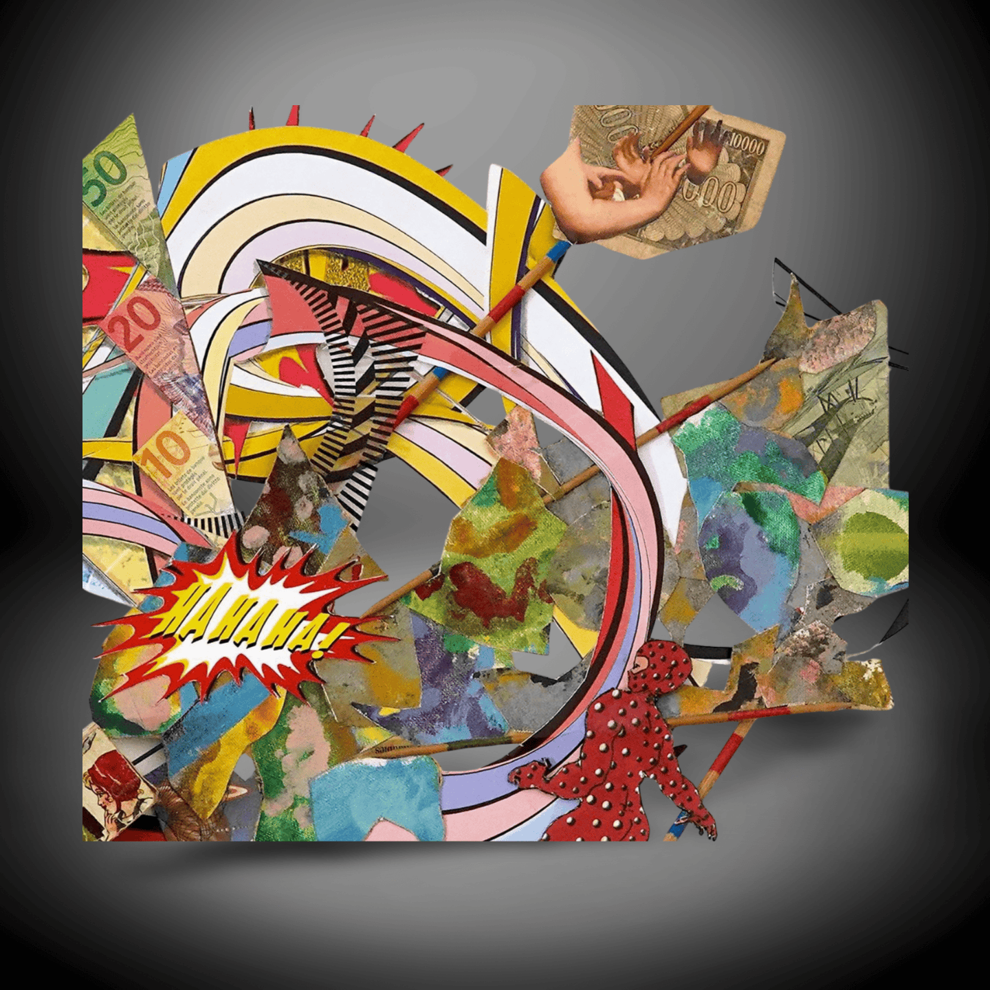 Modern Mixed Media Art Piece