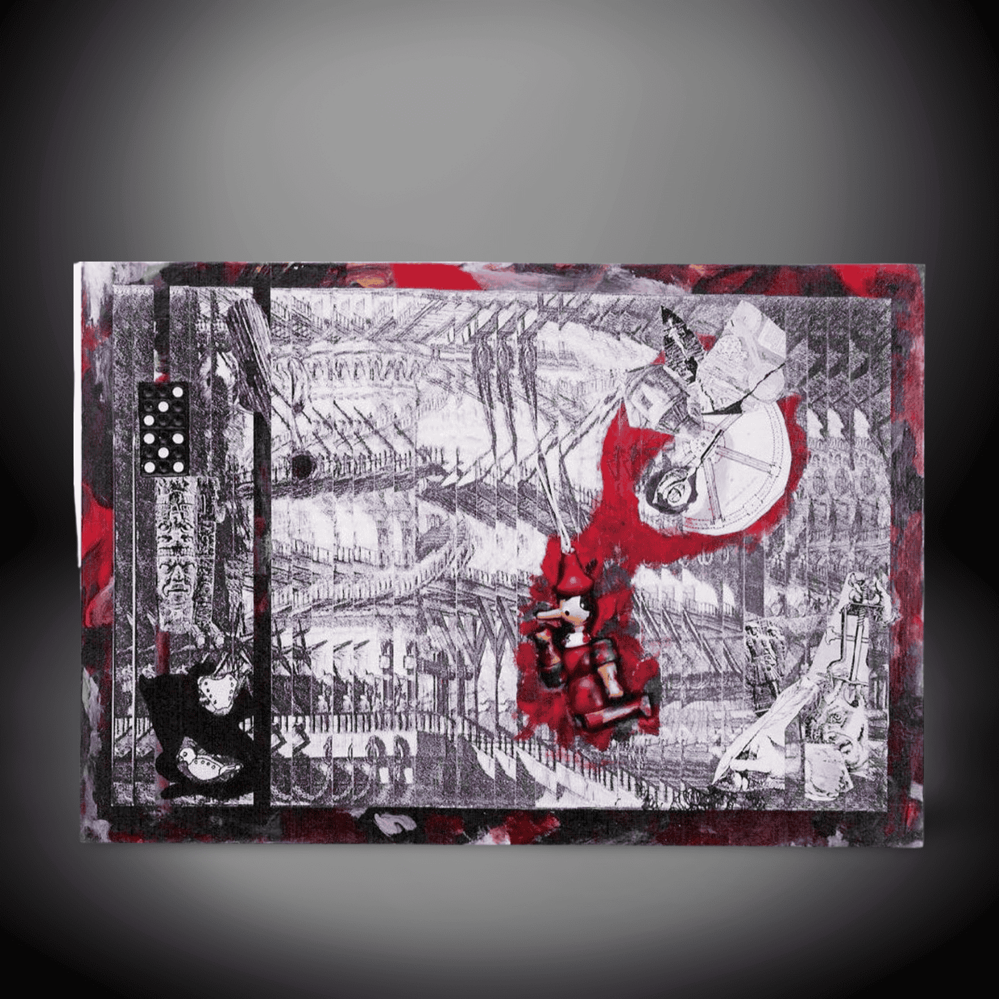 Abstract Mixed Media Art Panel