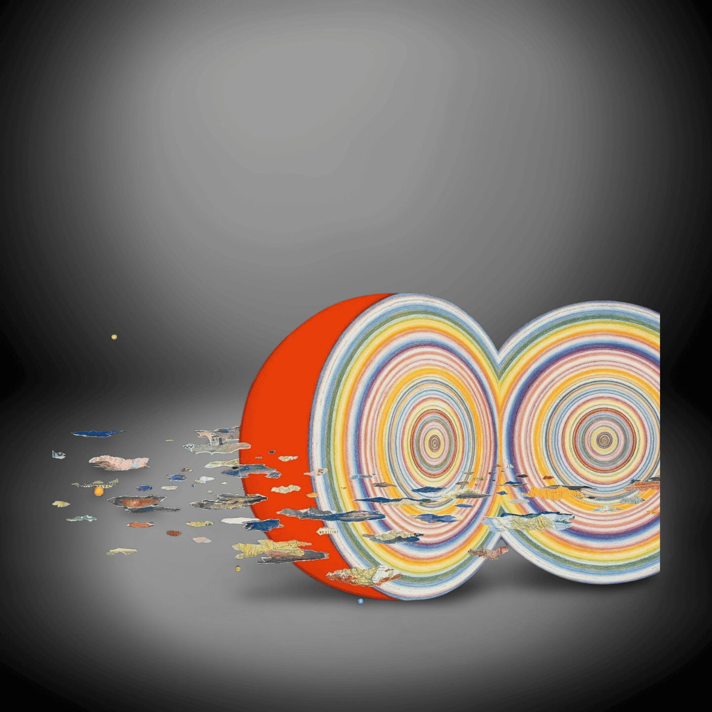 Modern Abstract Colorful Sculpture