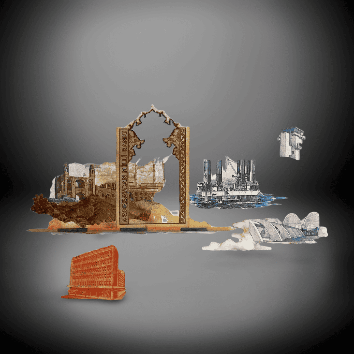 World Landmark Architectural Models Set