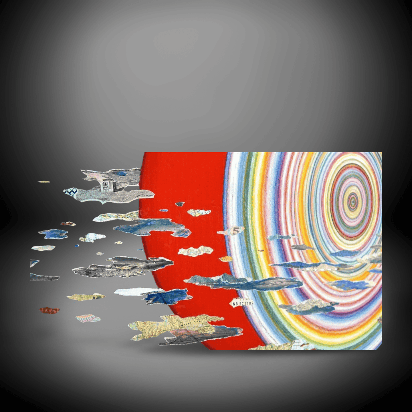 Abstract Exploding Canvas Artwork