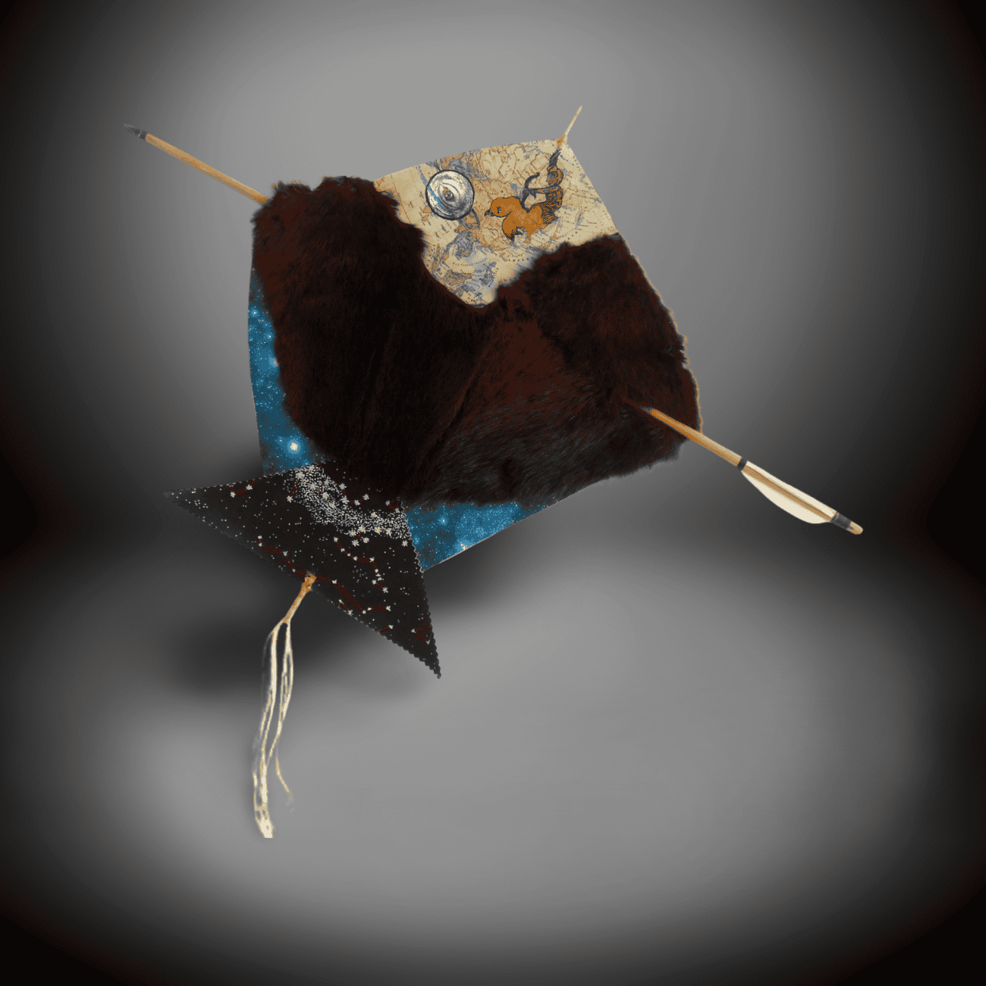 Handcrafted Mixed-Media Wall Art