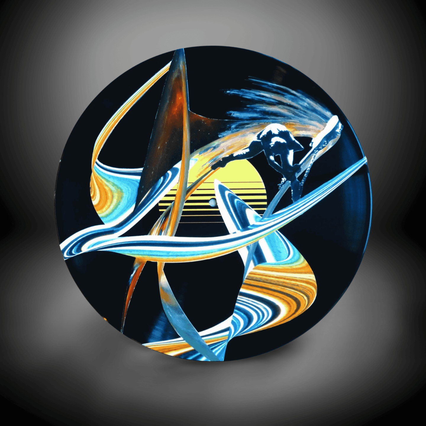 Abstract Ceramic Plate