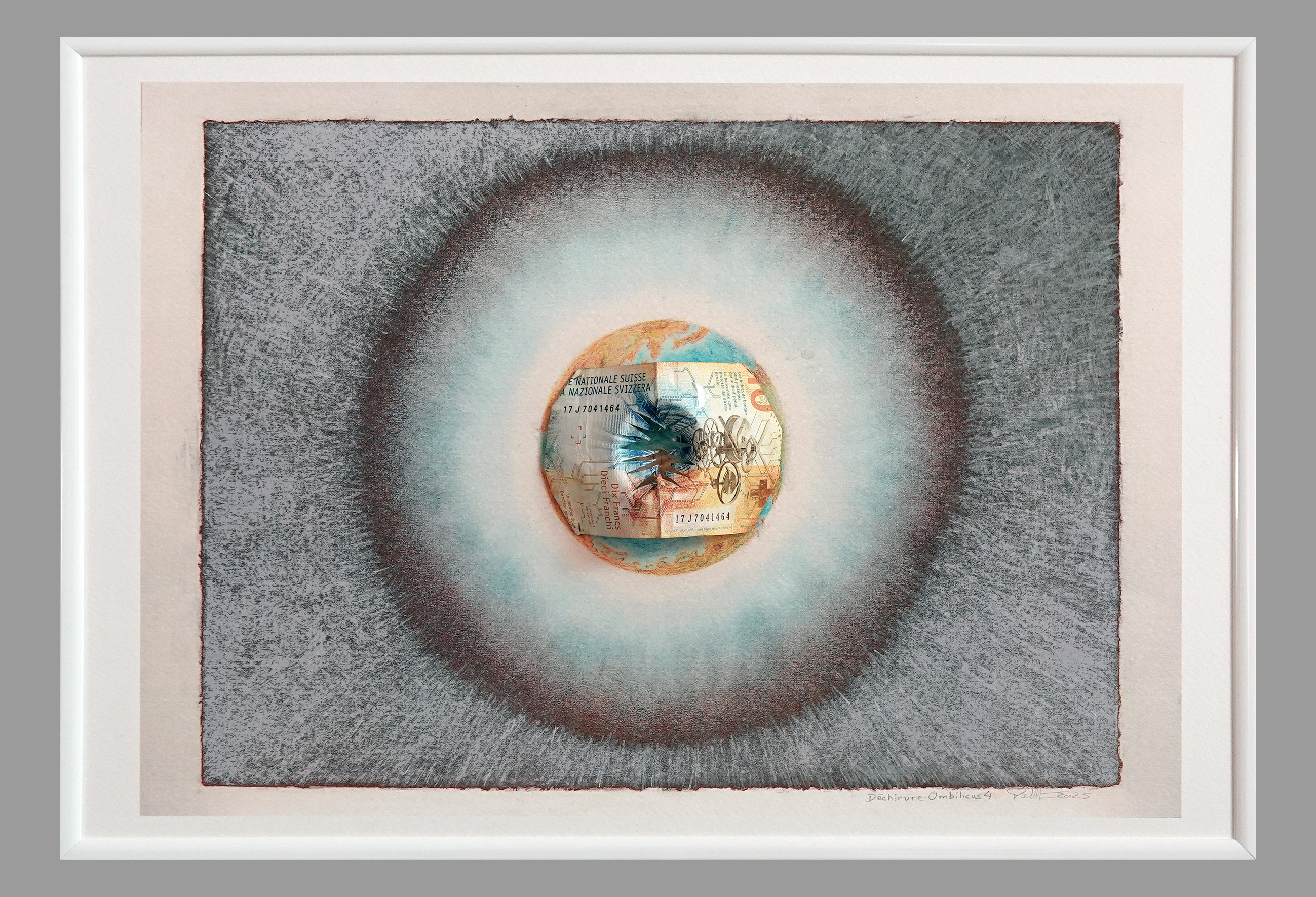 Dessin-collage SpaceMaker – Déchirure Ombilicus n°4 avec FrCh