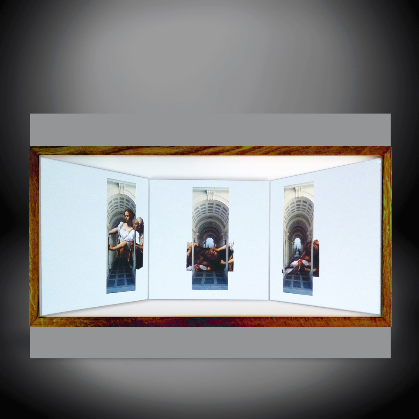 Triptyque Vice & Versa - Hommage à Caravaggio et Borromini 	