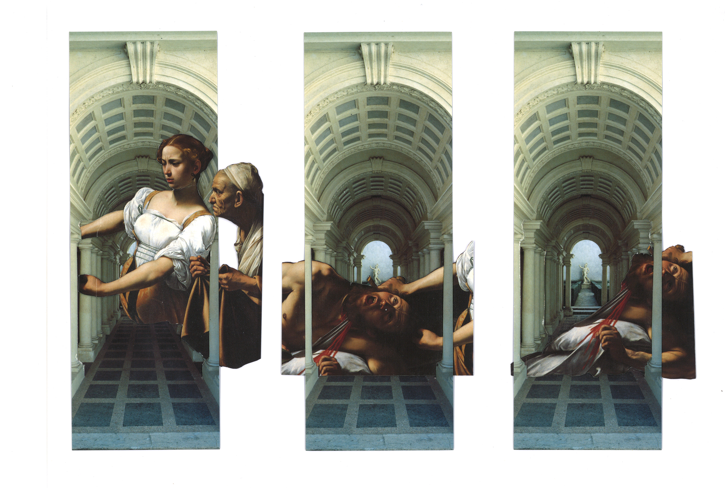 Triptyque Vice & Versa - Hommage à Caravaggio et Borromini 	