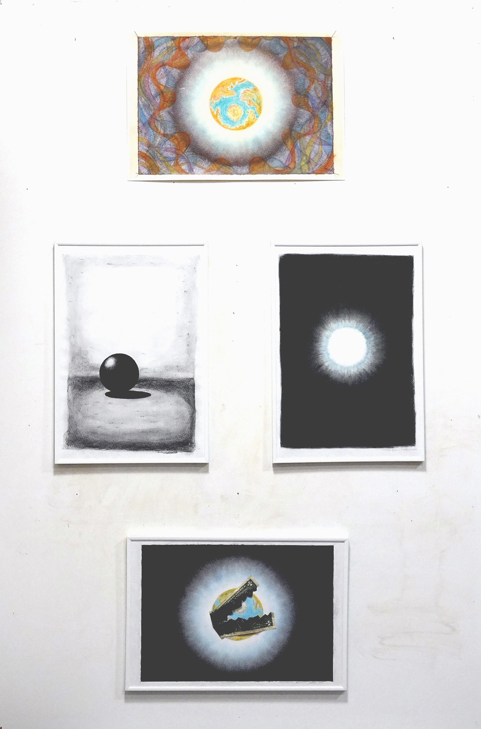 Dessin-collage SpaceMaker - Déchirure Ombilicus n°1