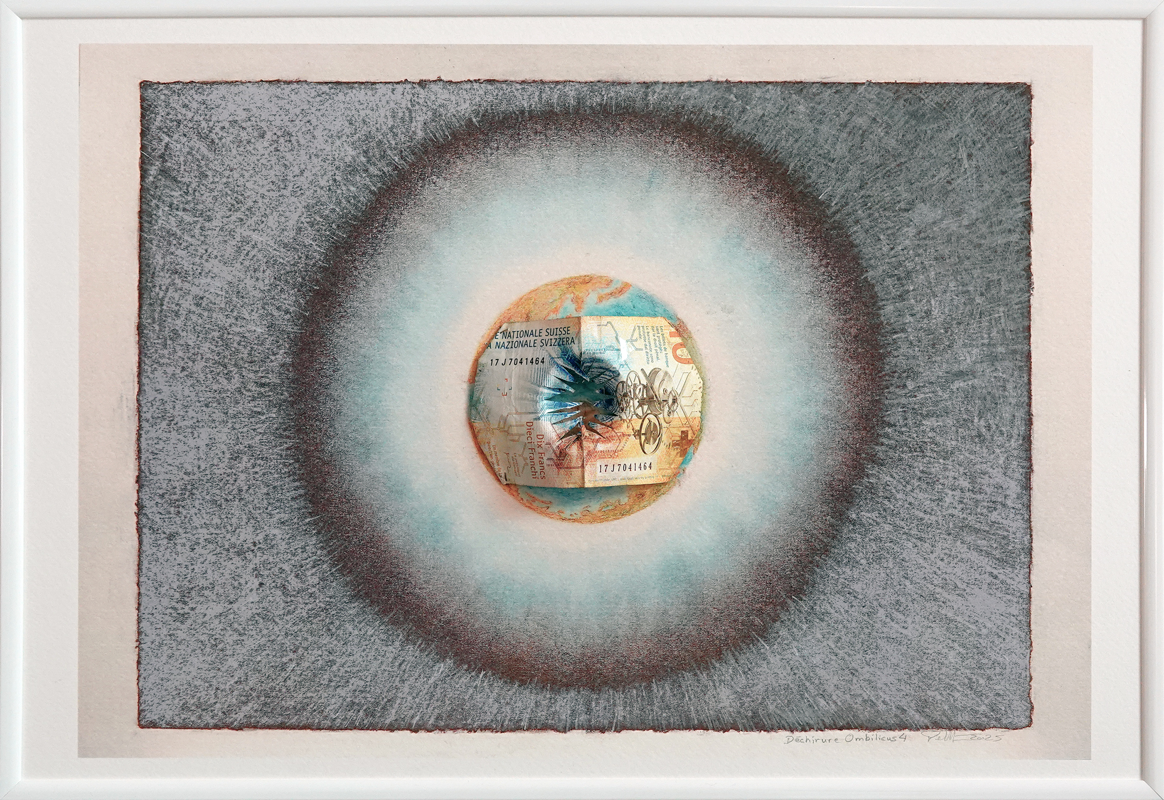 Dessin-collage SpaceMaker – Déchirure Ombilicus n°4 avec FrCh