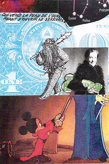 Série de Collages sous forme de cartes postales 