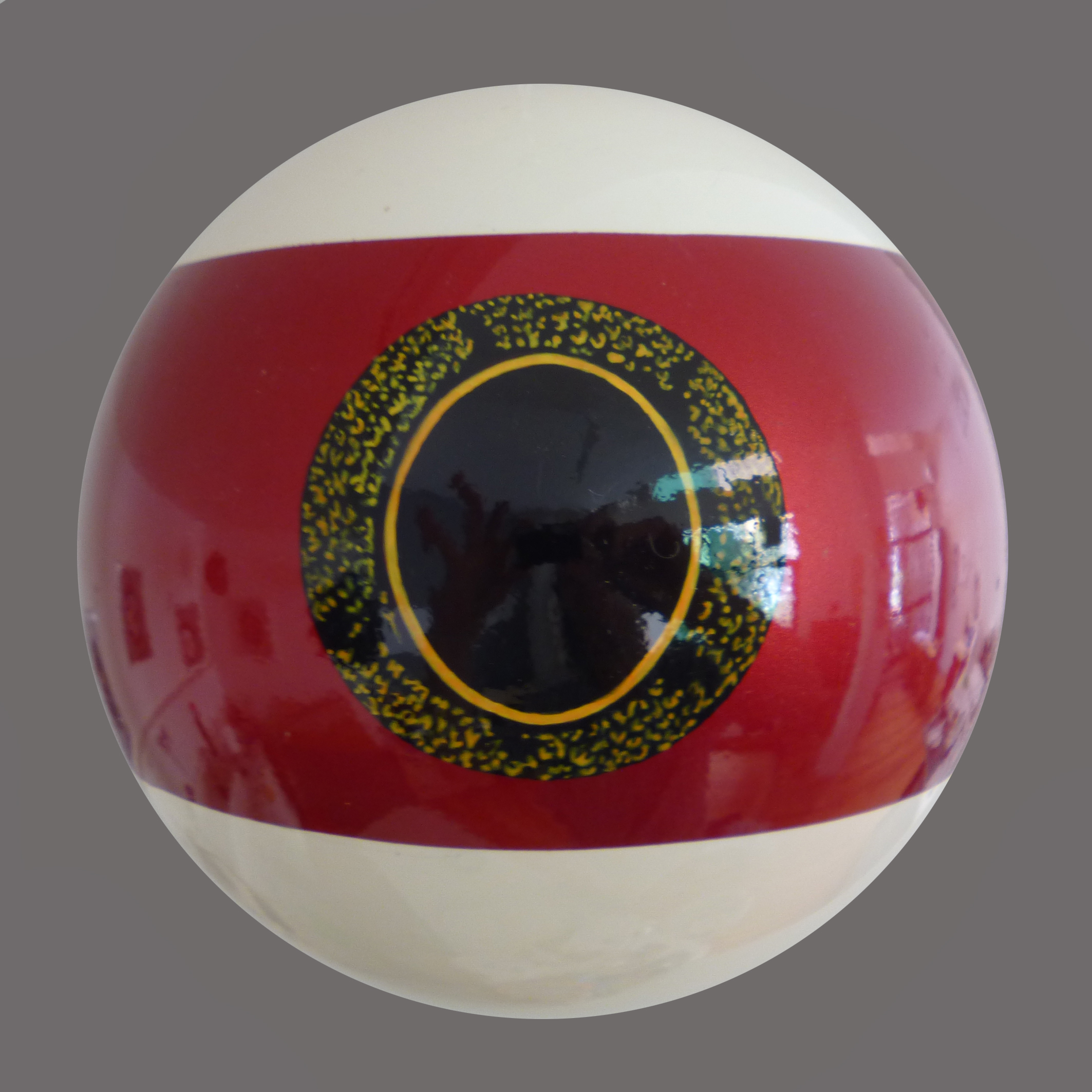Oblò Billard bordeau