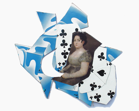 Abstract Card Sculpture