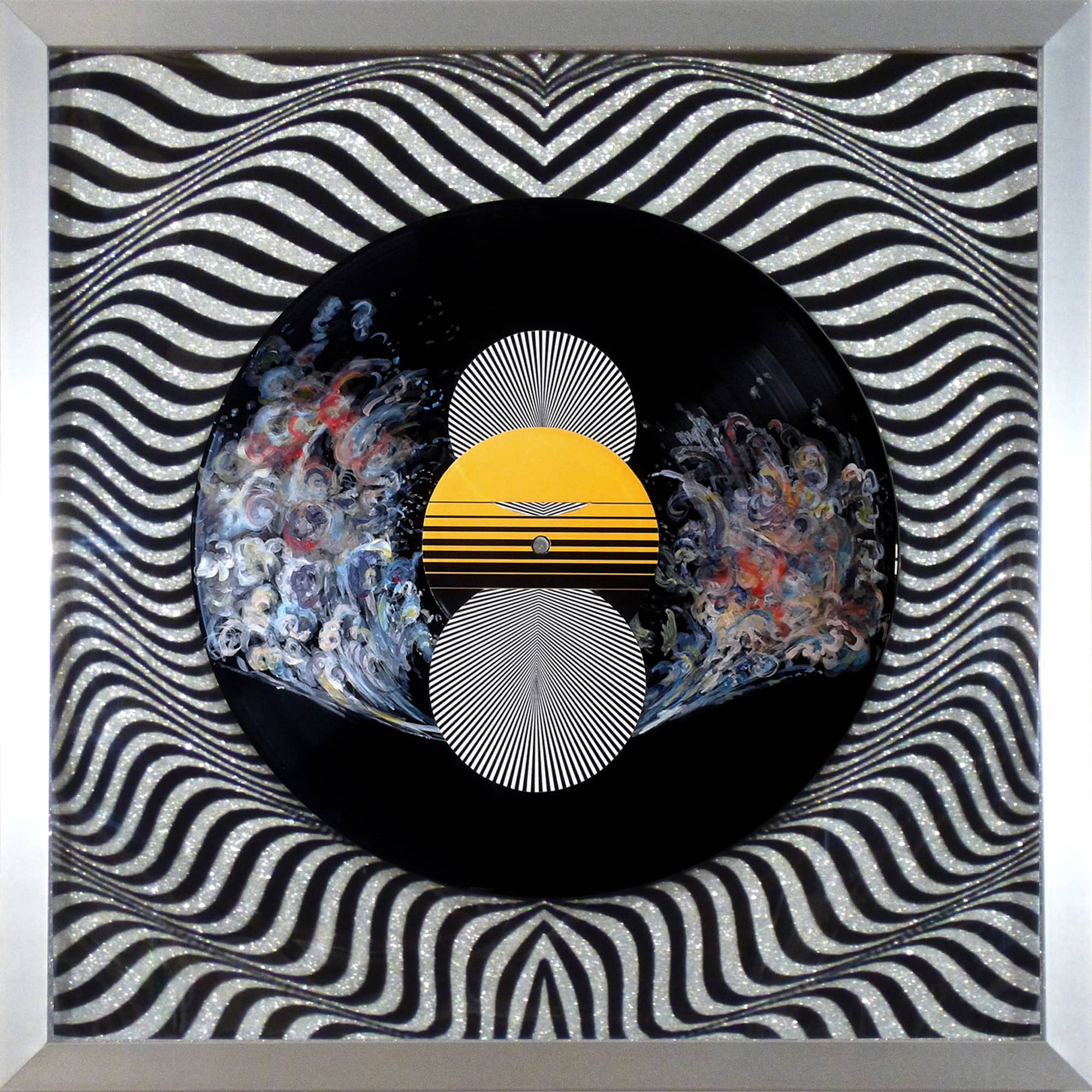 Collage sur disque vinyle : Covinyle no.5A Train