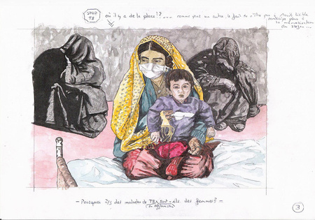 Timbres postes Afghan et OMS, 2004