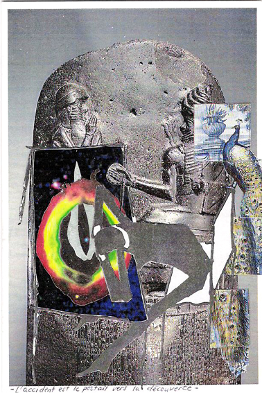 Série de Collages sous forme de cartes postales 