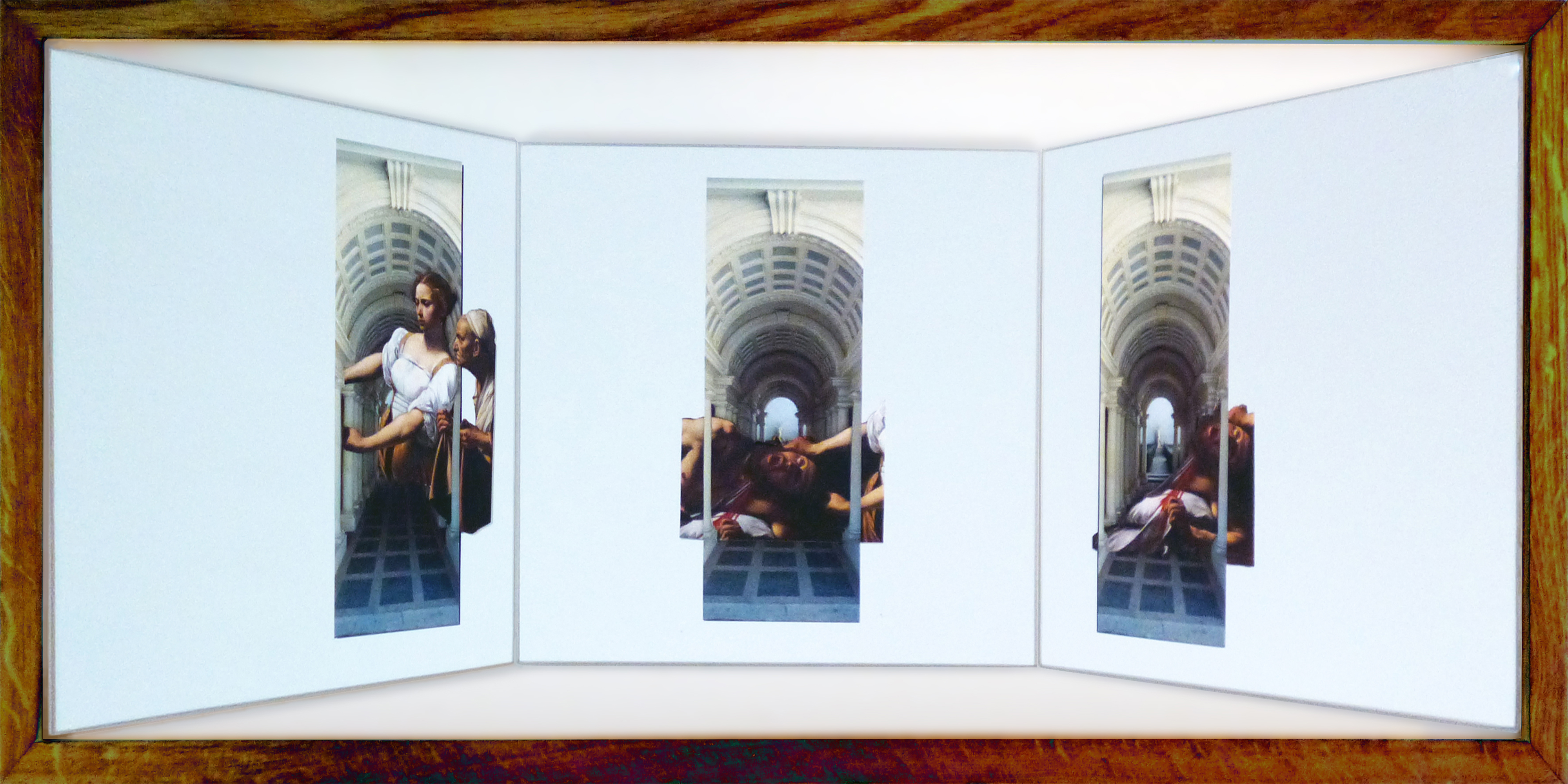 Triptyque Vice & Versa - Hommage à Caravaggio et Borromini 	