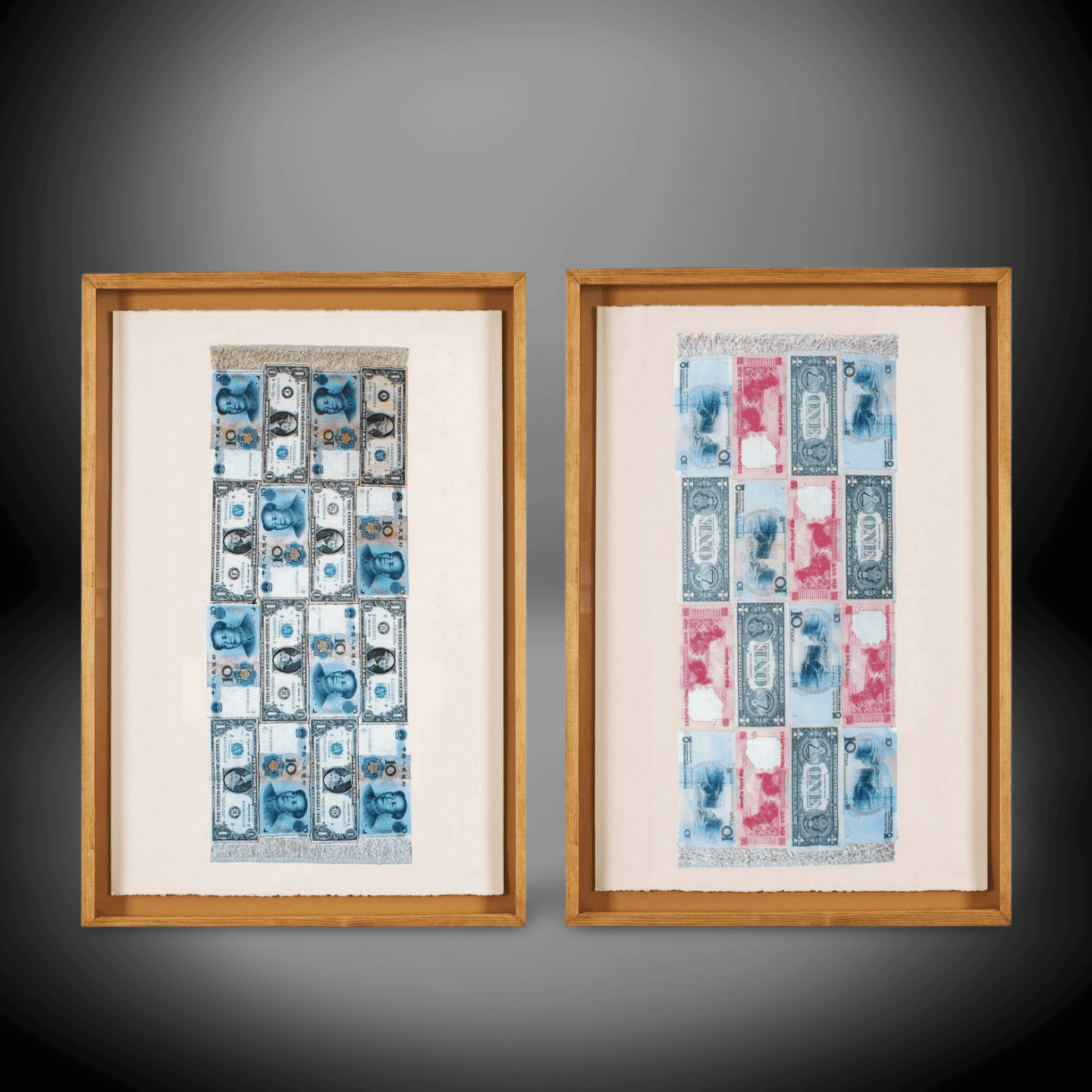 Framed Vintage Banknotes Print