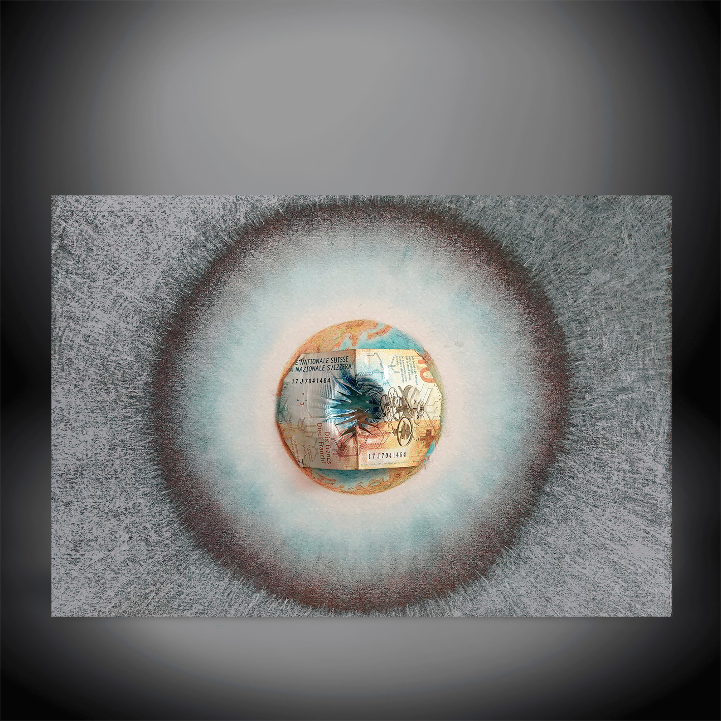 Dessin-collage SpaceMaker – Déchirure Ombilicus n°4 avec FrCh