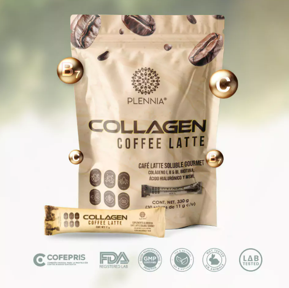 Colágeno y biotina en tu café latte gourmet