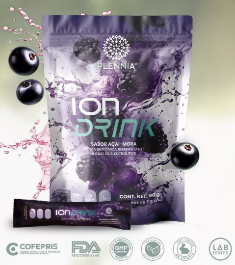 Ion Drink sabor açaí-mora