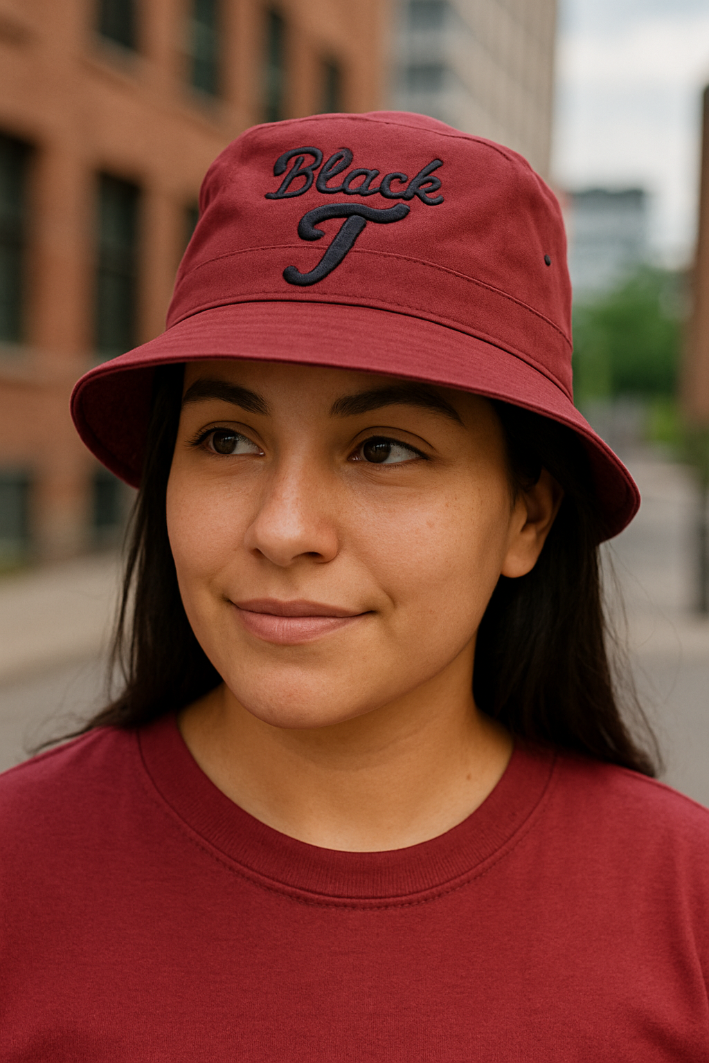 Burgundy Bucket Hat