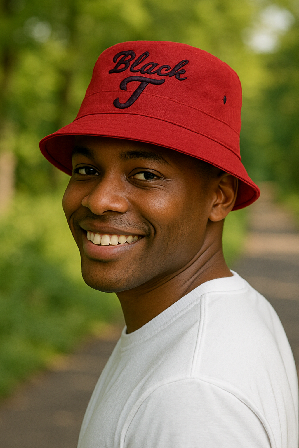Red Bucket Hat