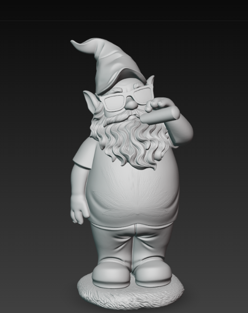 Cool Cannabis Gnome 3D Model