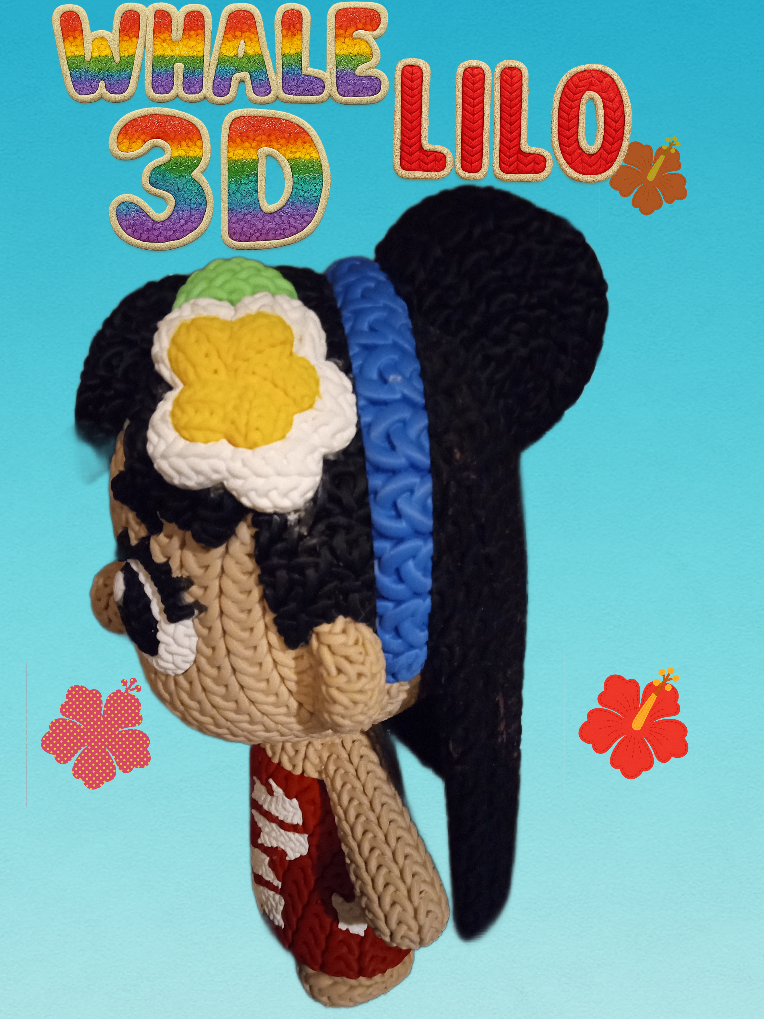 3D Printed Crochet Lilo Doll
