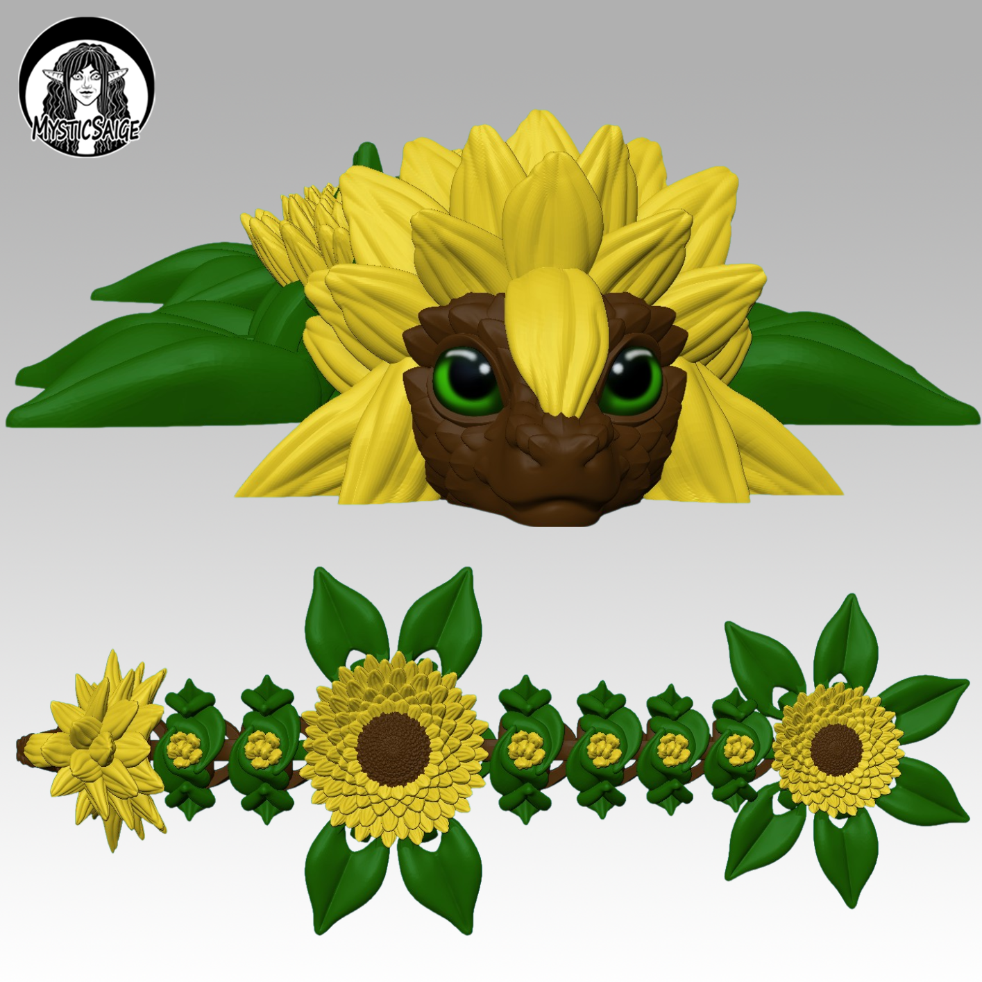 MysticSaige Baby Dragons-Sunflower