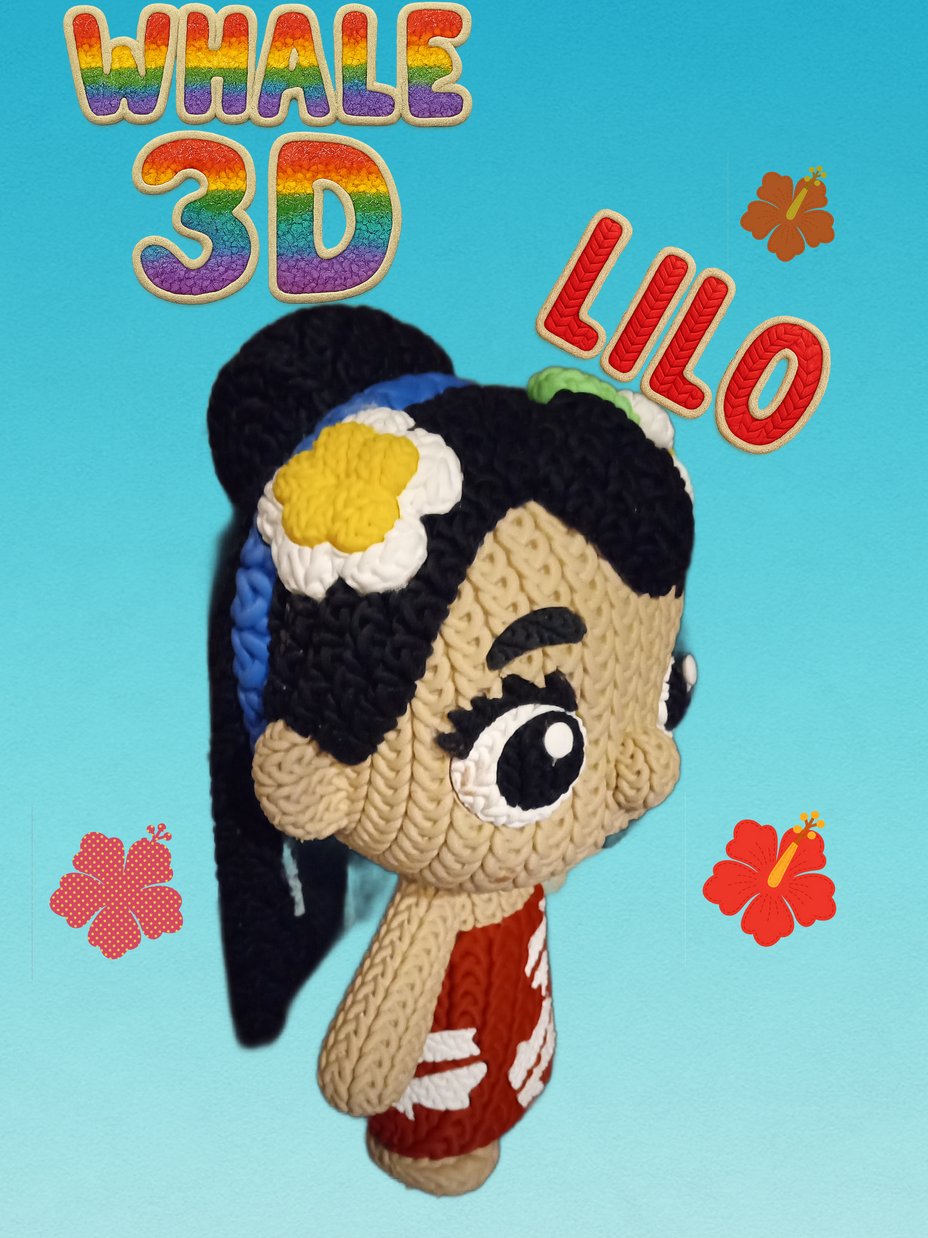 3D Printed Crochet Lilo Doll