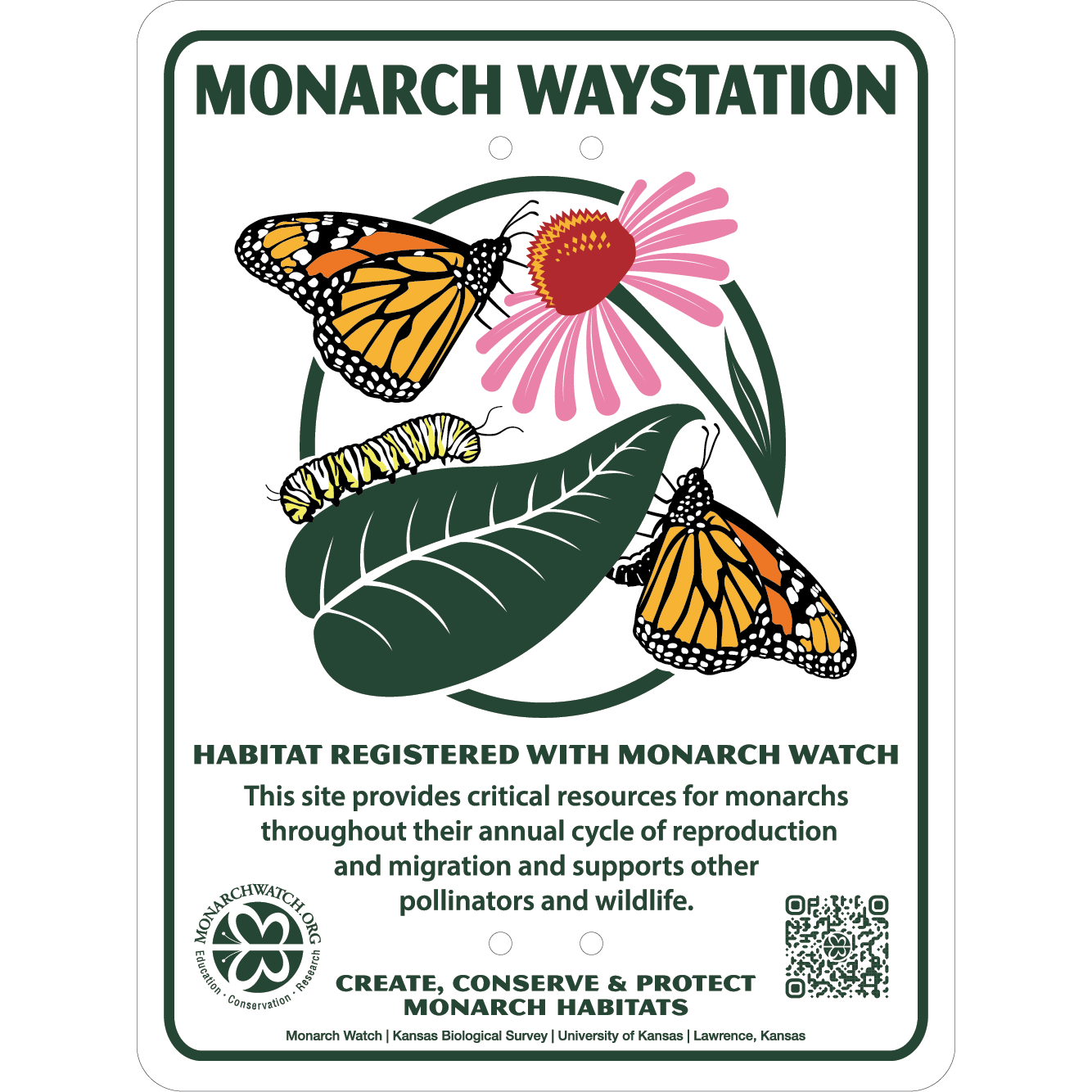 Monarch Waystation Sign