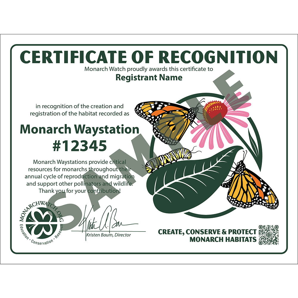 Monarch Waystation Registration