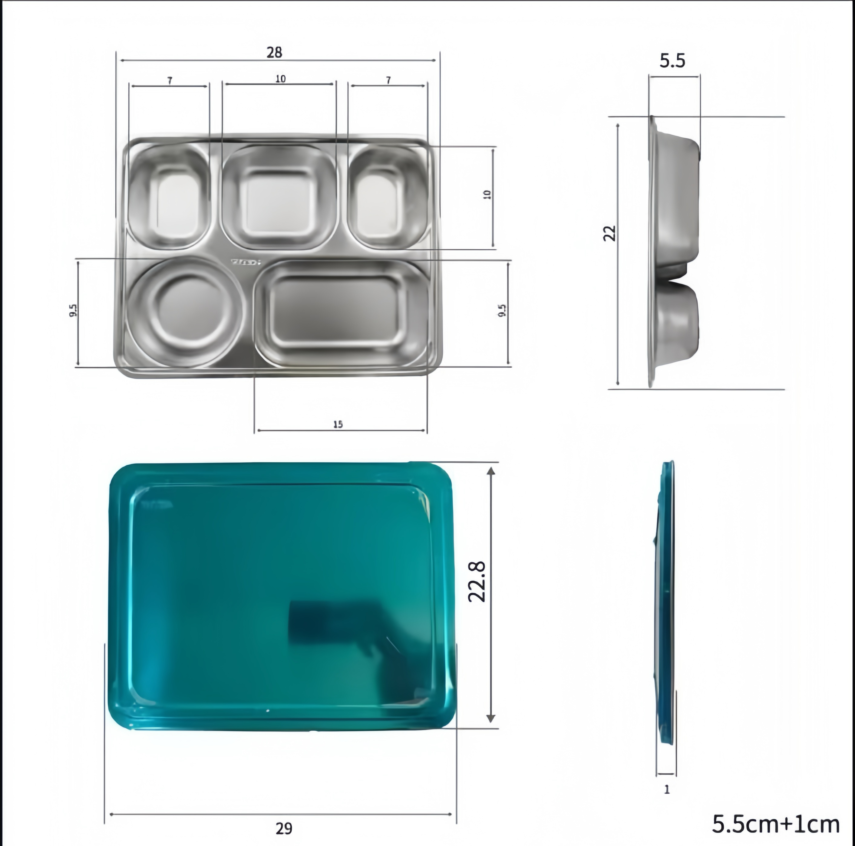 Food Tray Tebal 5,5+1 (Rp 45.000)