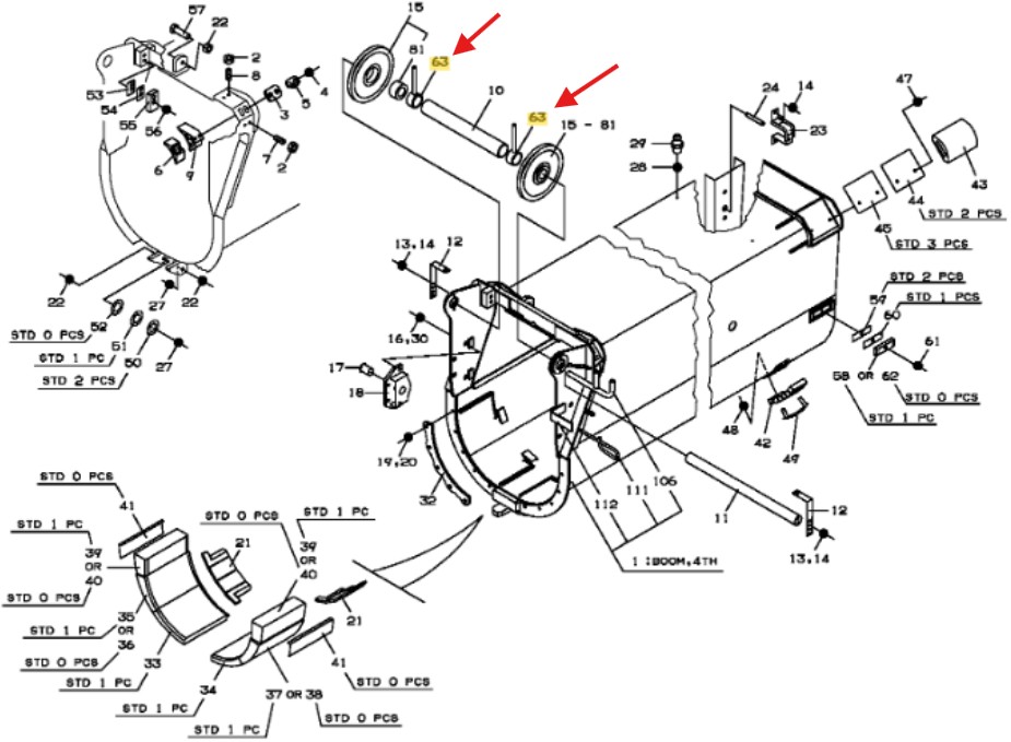 34203000650 Tadano Spacer - Pulley Boom