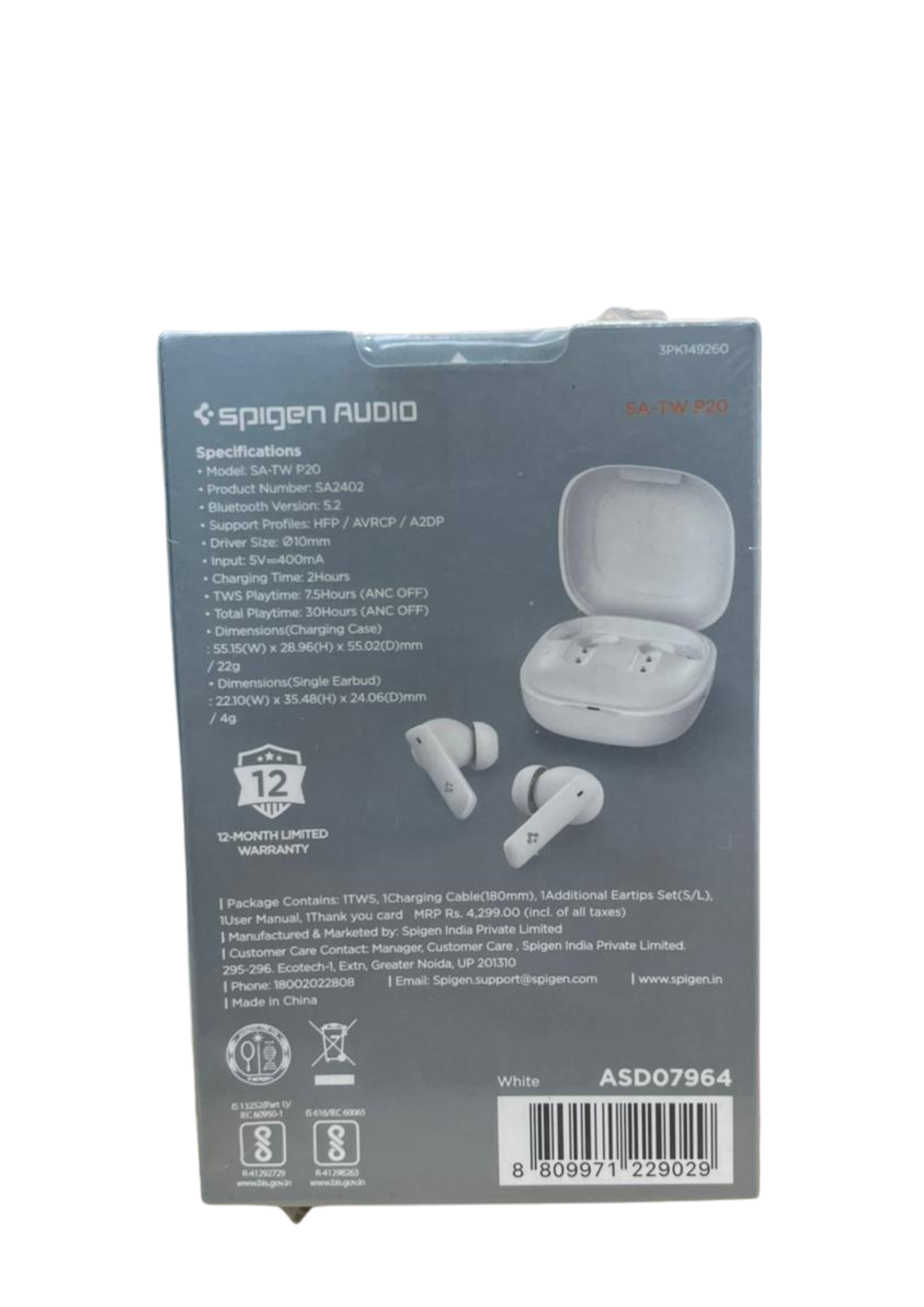 Spigen Freedom Pods P200 True Wireless Earbuds